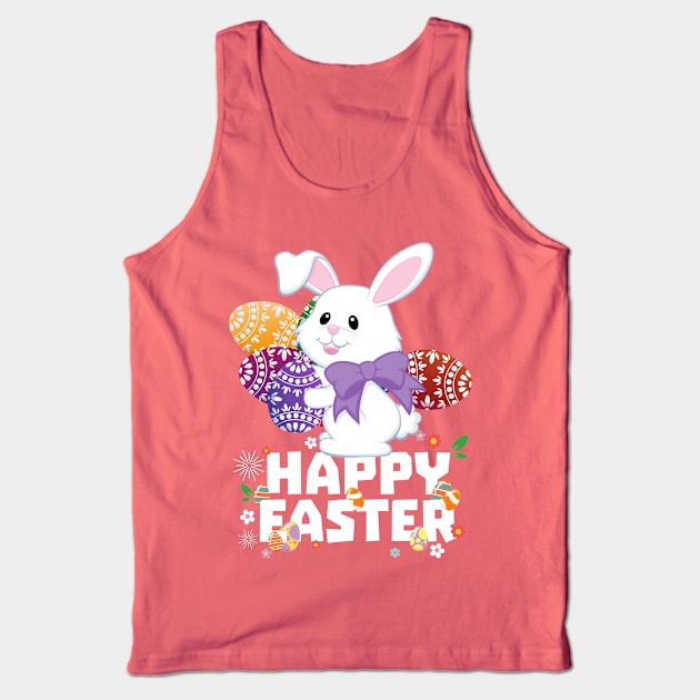 Easter Bunny Happy Easter Tank Top by beelz